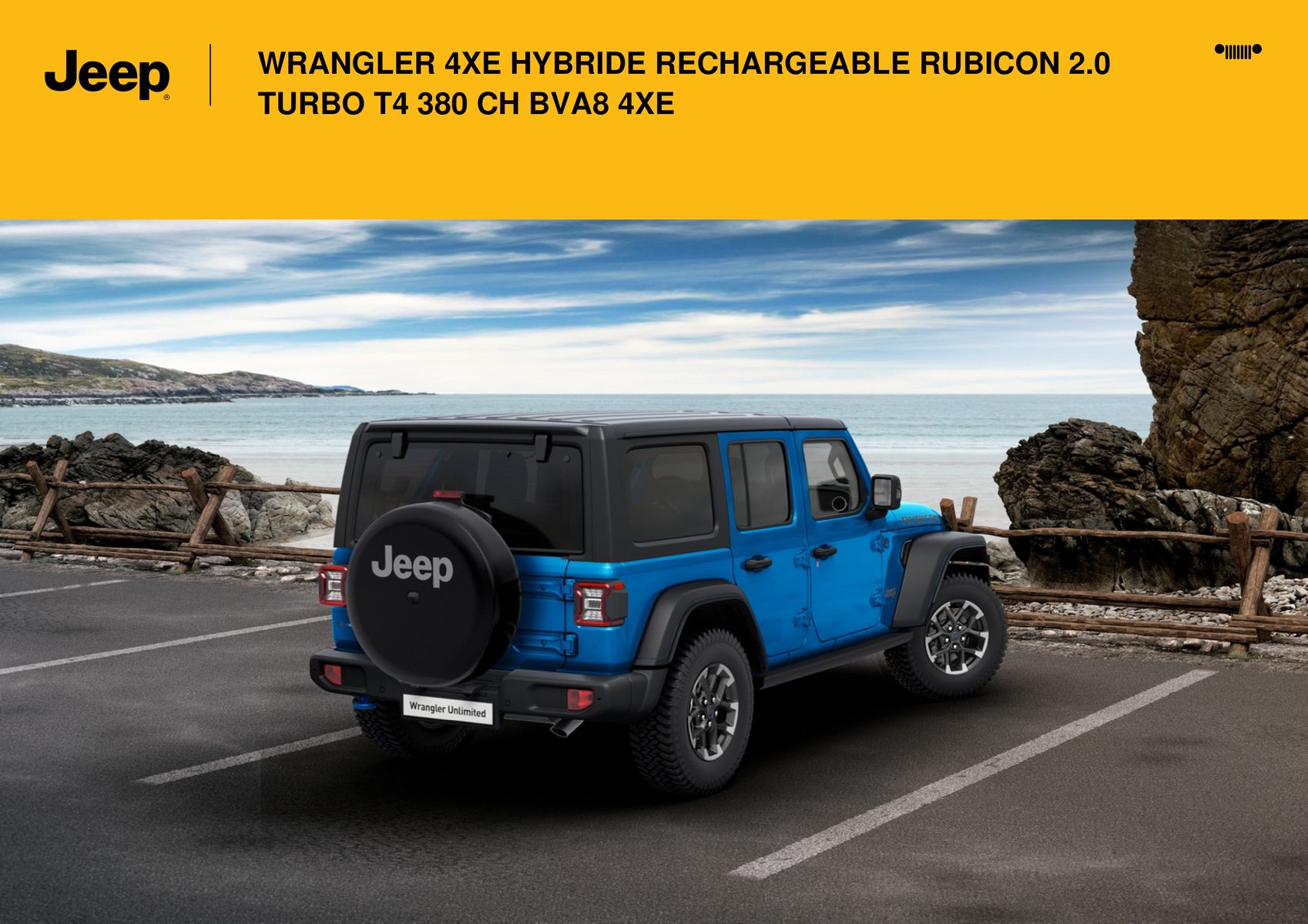 Catalogue WRANGLER 4XE HYBRIDE RECHARGEABLE RUBICON 2.0 TURBO T4 380 CH BVA8 4XE,, page 00012