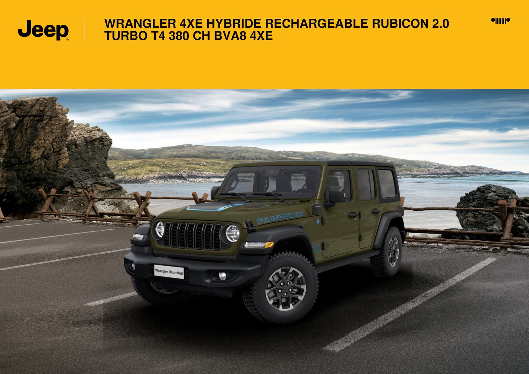 Catalogue WRANGLER 4XE HYBRIDE RECHARGEABLE RUBICON 2.0 TURBO T4 380 CH BVA8 4XE^, page 00001