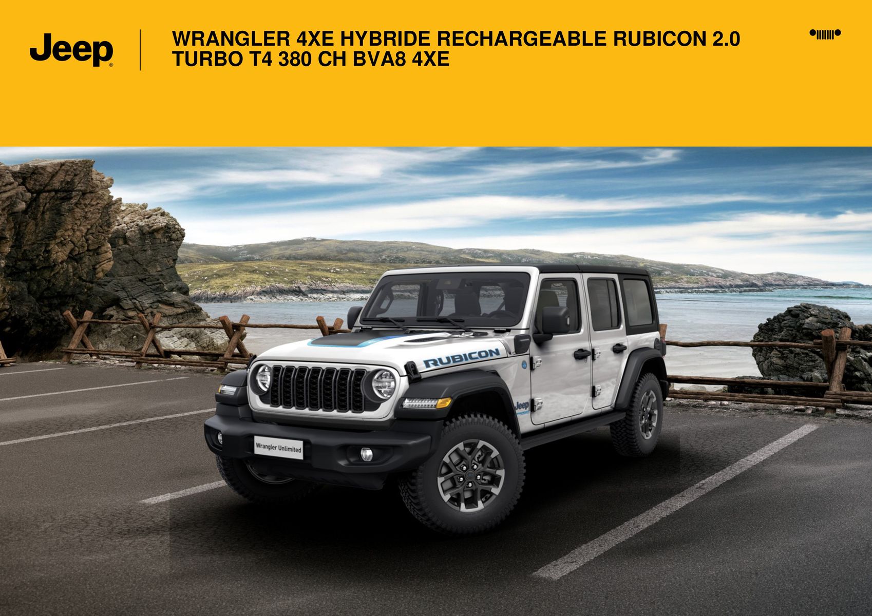 Catalogue WRANGLER 4XE HYBRIDE RECHARGEABLE RUBICON 2.0 TURBO T4 380 CH BVA8 4XE/, page 00001