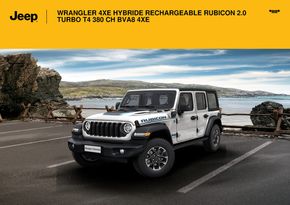 Catalogue Jeep à Villeneuve-d'Ascq | WRANGLER 4XE HYBRIDE RECHARGEABLE RUBICON 2.0 TURBO T4 380 CH BVA8 4XE/ | 21/12/2023 - 31/08/2024