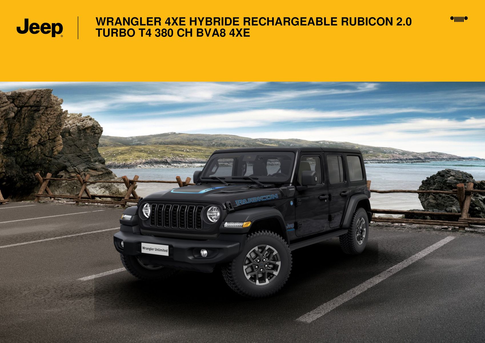 Catalogue WRANGLER 4XE HYBRIDE RECHARGEABLE RUBICON 2.0 TURBO T4 380 CH BVA8 4XE|, page 00001