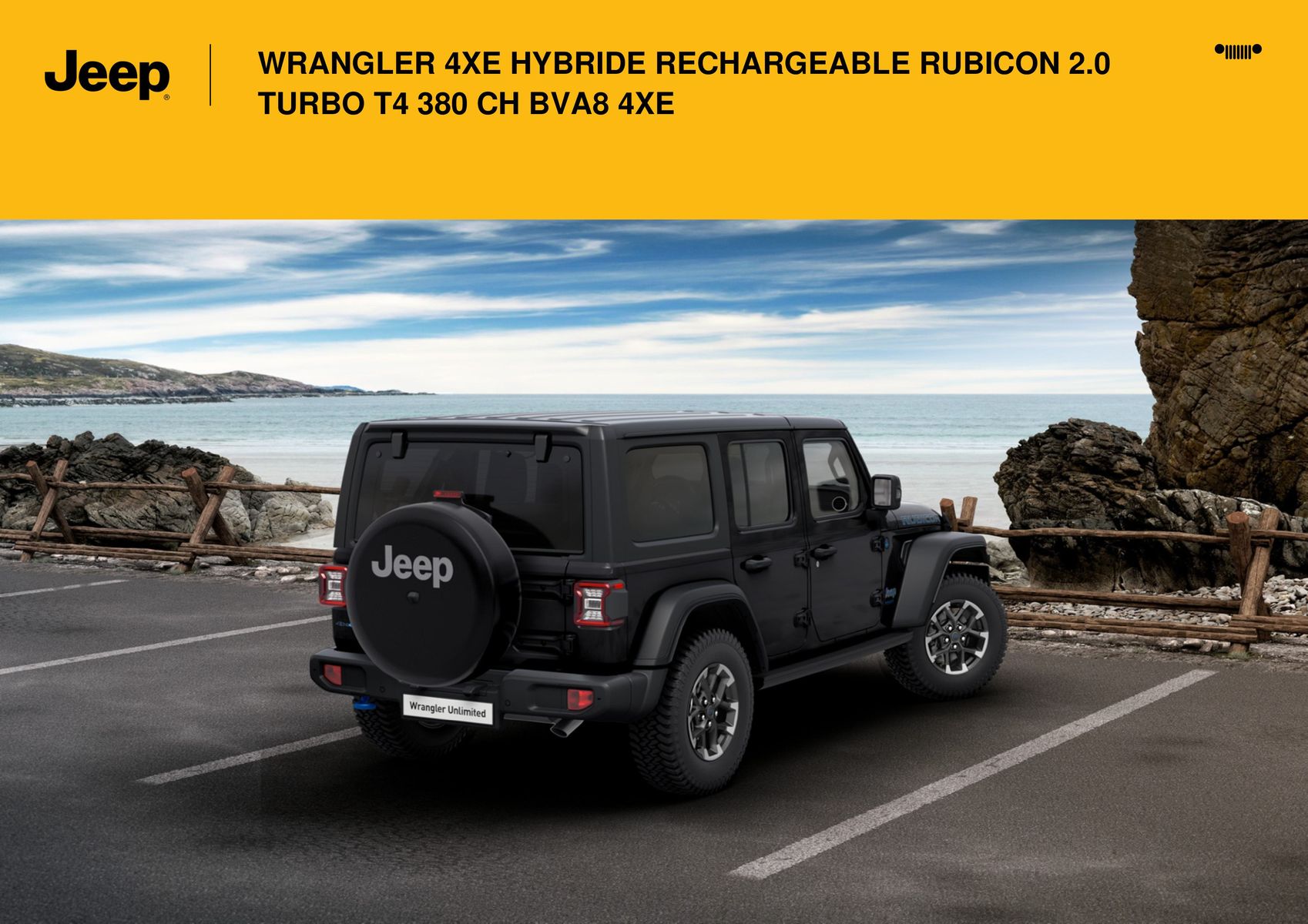 Catalogue WRANGLER 4XE HYBRIDE RECHARGEABLE RUBICON 2.0 TURBO T4 380 CH BVA8 4XE|, page 00012