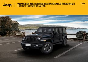 Catalogue Jeep à Saint-Laurent-du-Var | WRANGLER 4XE HYBRIDE RECHARGEABLE RUBICON 2.0 TURBO T4 380 CH BVA8 4XE| | 21/12/2023 - 31/08/2024