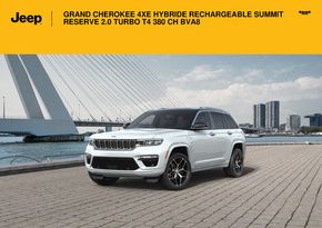 Catalogue Jeep à Nanterre | GRAND CHEROKEE 4XE HYBRIDE RECHARGEABLE SUMMIT RESERVE 2.0 TURBO T4 380 CH BVA8, | 21/12/2023 - 31/08/2024