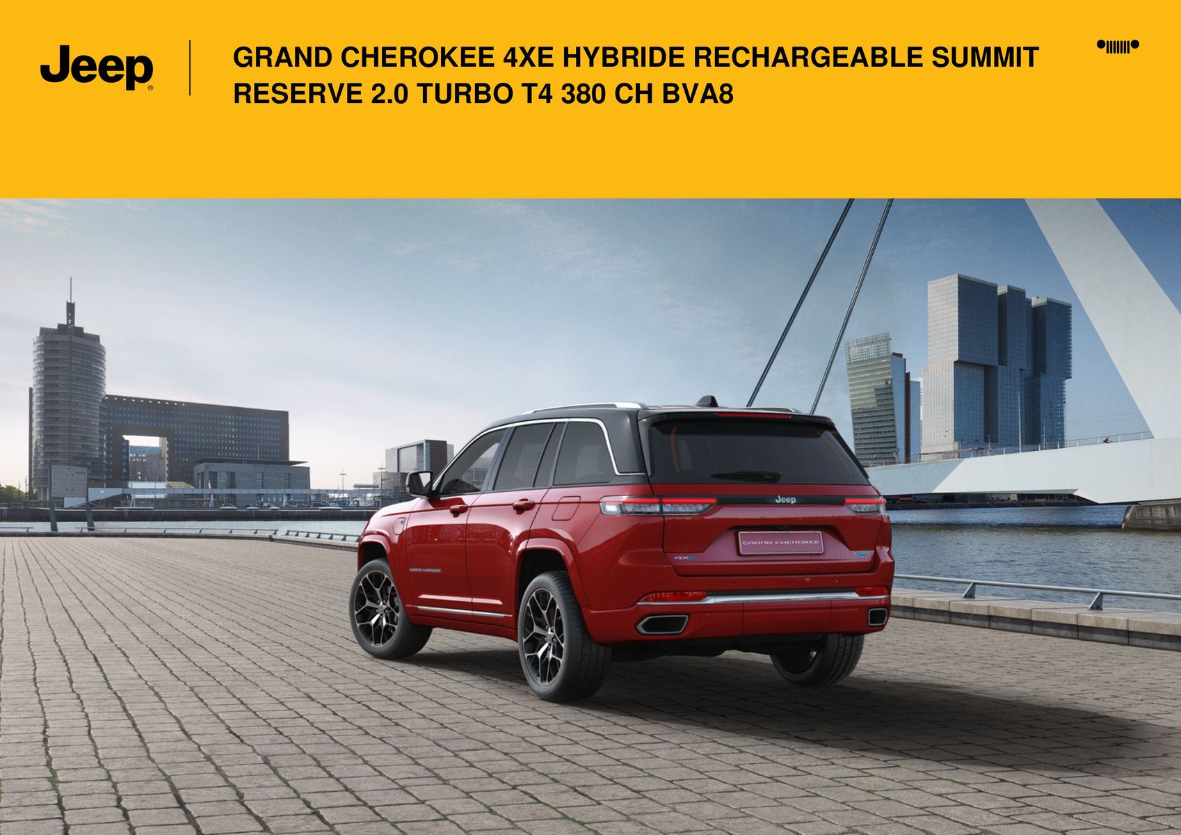 Catalogue GRAND CHEROKEE 4XE HYBRIDE RECHARGEABLE SUMMIT RESERVE 2.0 TURBO T4 380 CH BVA8:, page 00014
