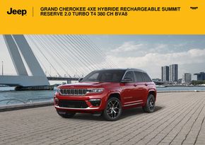 Catalogue Jeep à Amiens | GRAND CHEROKEE 4XE HYBRIDE RECHARGEABLE SUMMIT RESERVE 2.0 TURBO T4 380 CH BVA8: | 21/12/2023 - 31/08/2024