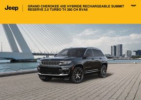 Catalogue Jeep à Aulnay-sous-Bois | GRAND CHEROKEE 4XE HYBRIDE RECHARGEABLE SUMMIT RESERVE 2.0 TURBO T4 380 CH BVA8_ | 21/12/2023 - 31/08/2024