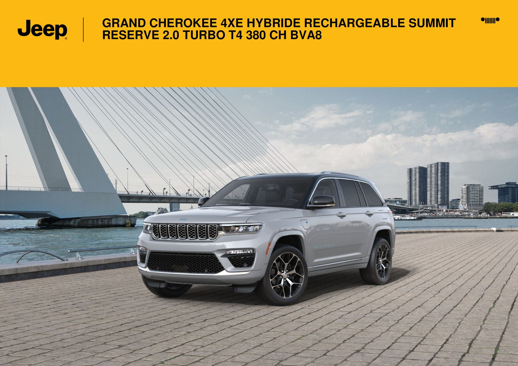 Catalogue GRAND CHEROKEE 4XE HYBRIDE RECHARGEABLE SUMMIT RESERVE 2.0 TURBO T4 380 CH BVA8, page 00001
