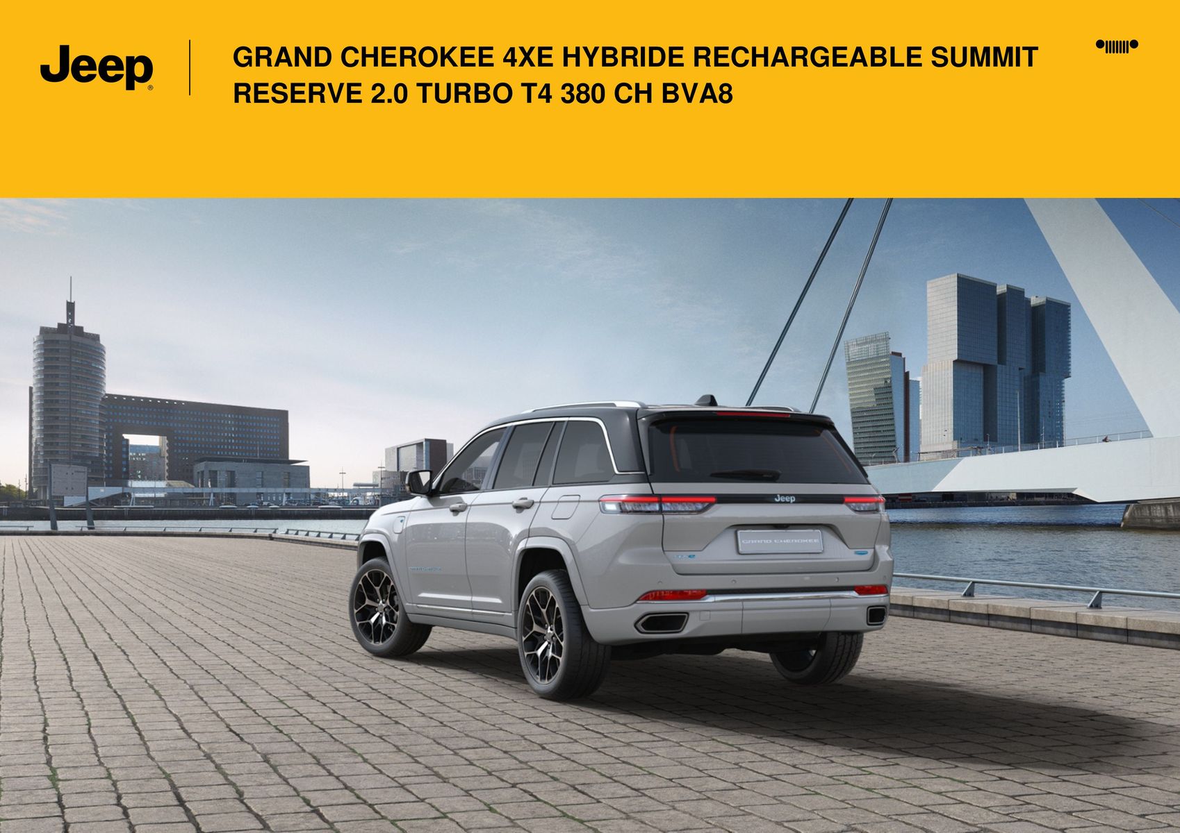 Catalogue GRAND CHEROKEE 4XE HYBRIDE RECHARGEABLE SUMMIT RESERVE 2.0 TURBO T4 380 CH BVA8, page 00014