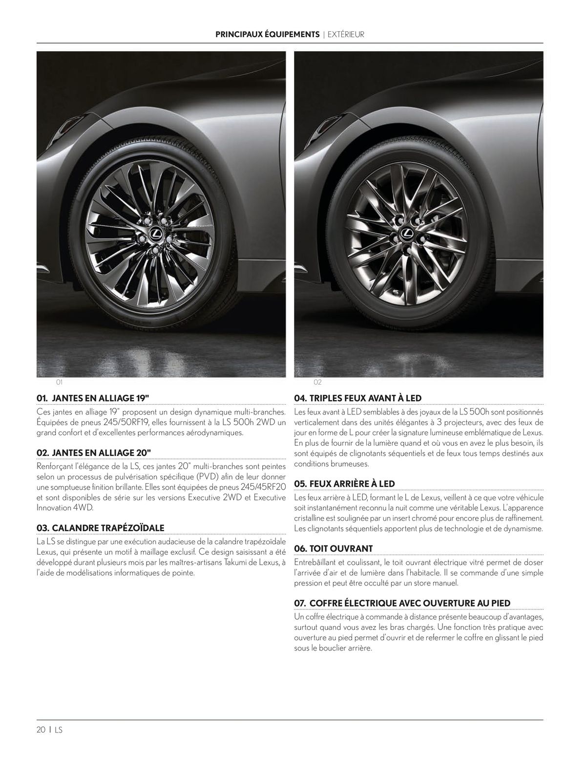Catalogue LS 500h Hybride auto-rechargeable, page 00020