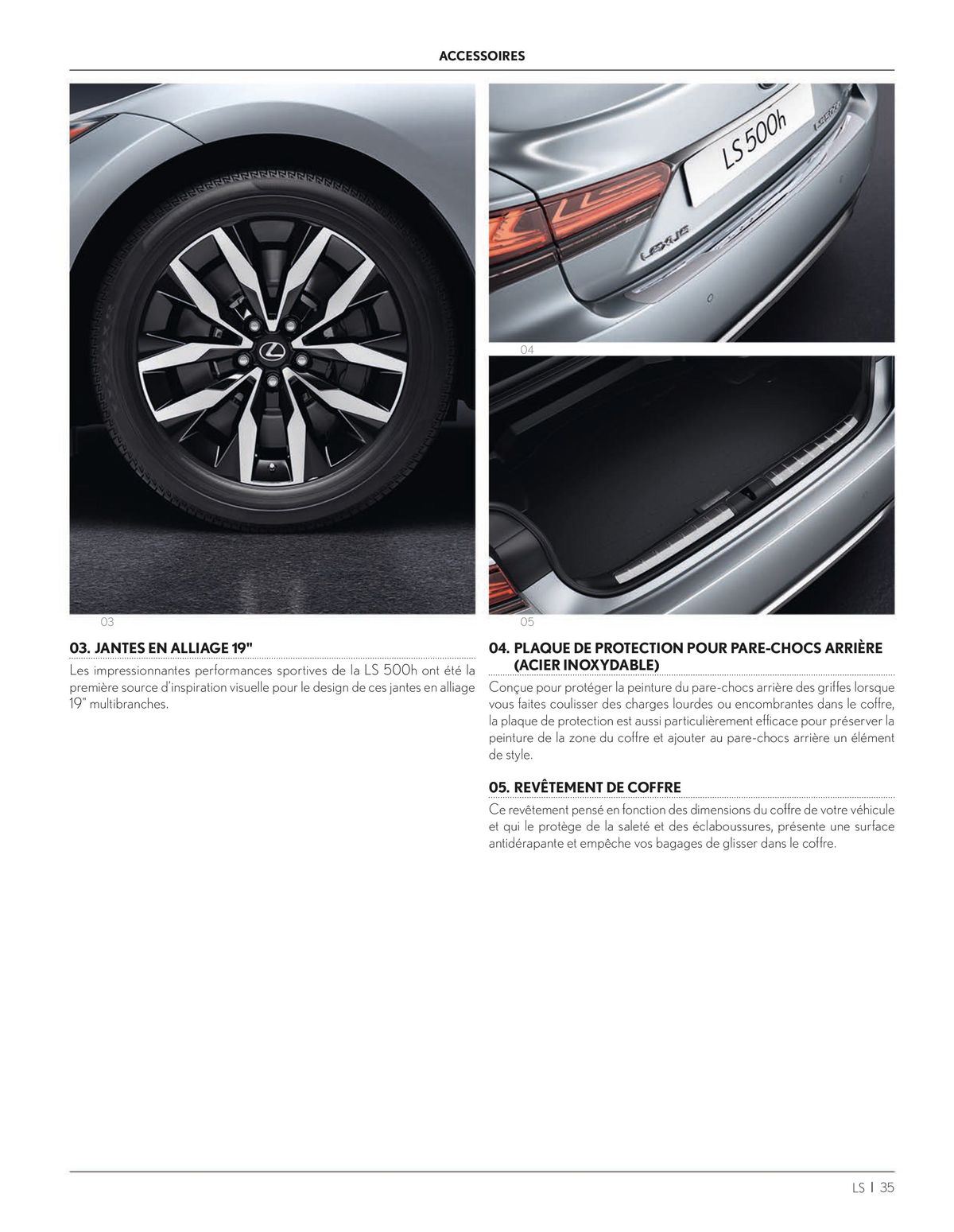 Catalogue LS 500h Hybride auto-rechargeable, page 00035