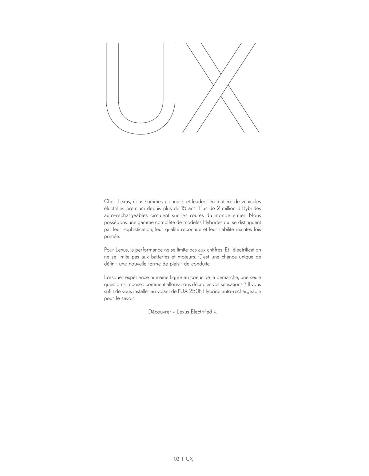 Catalogue NOUVEL UX 250h, page 00002