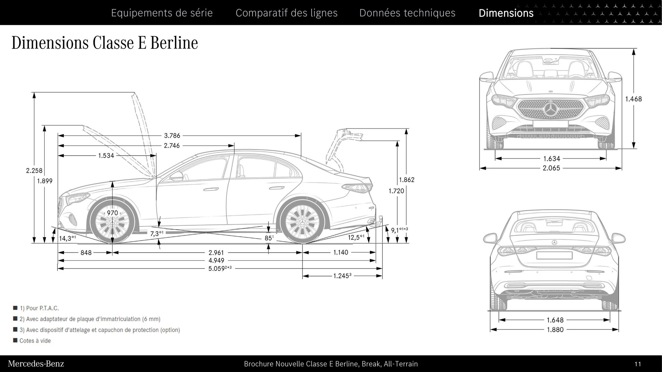 Catalogue Nouvelle Classe E Berline, Break, All-Terrain, page 00011