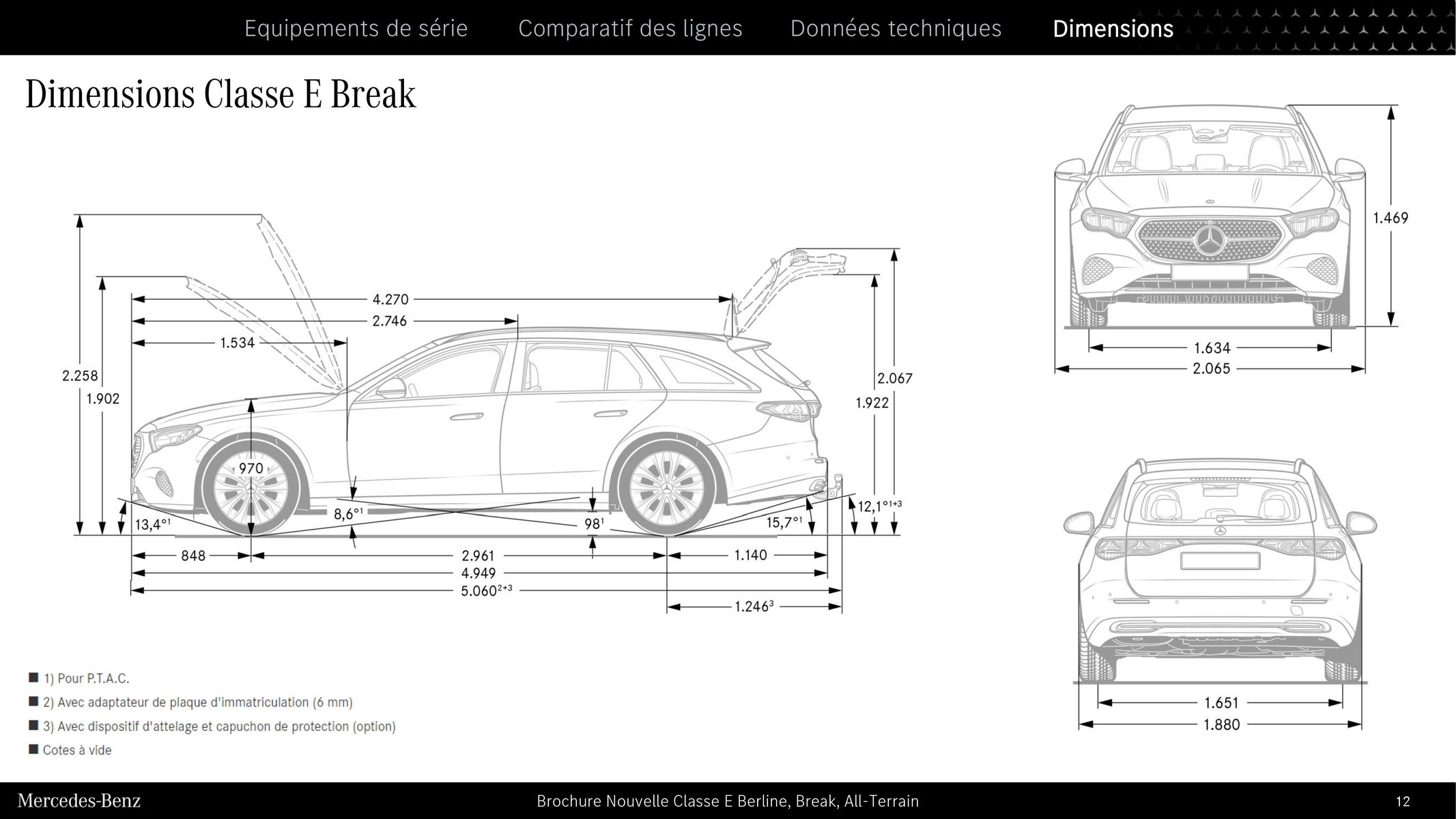 Catalogue Nouvelle Classe E Berline, Break, All-Terrain, page 00012