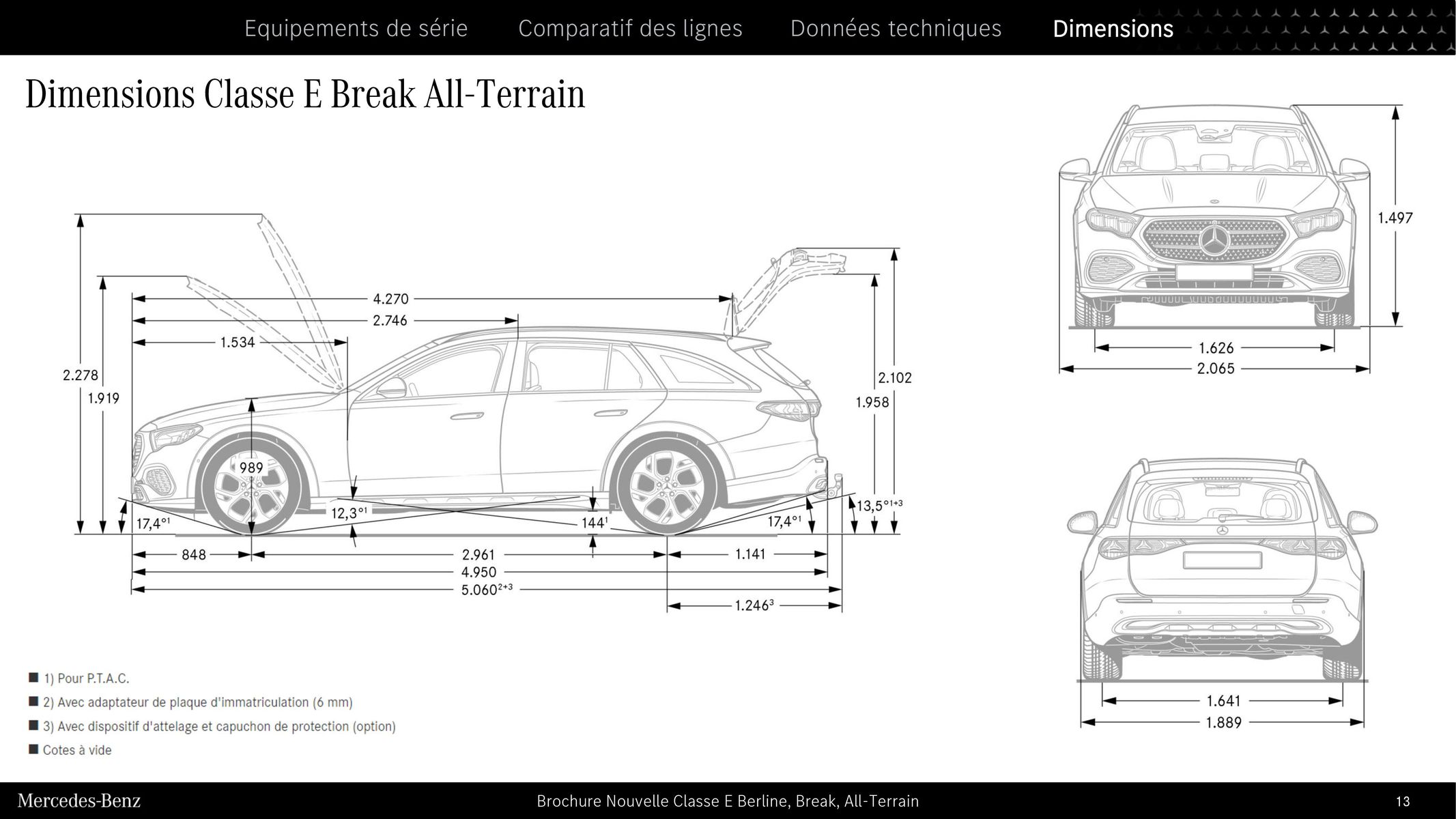 Catalogue Nouvelle Classe E Berline, Break, All-Terrain, page 00013