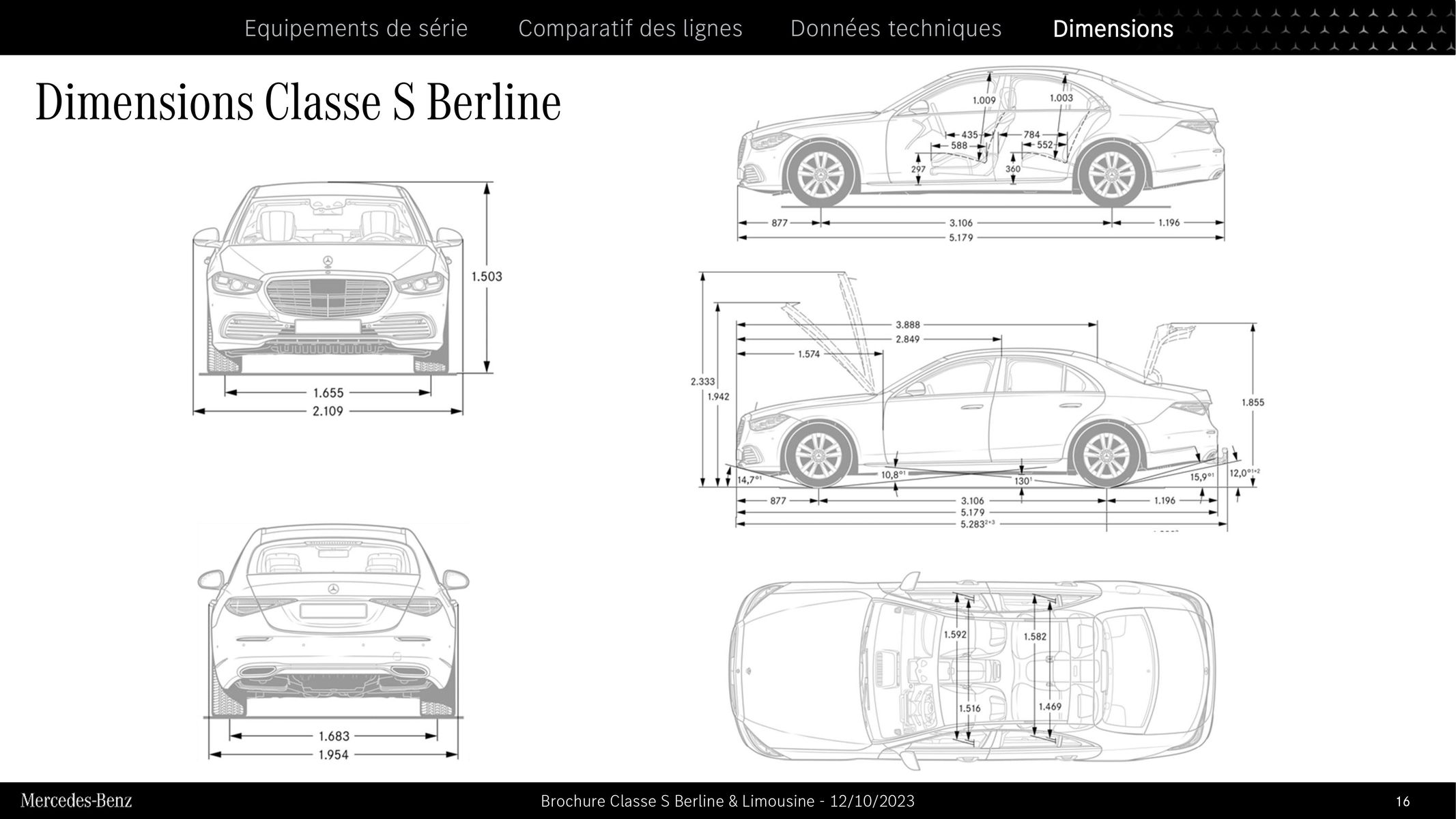 Catalogue Classe S Berline & Limousine, page 00016