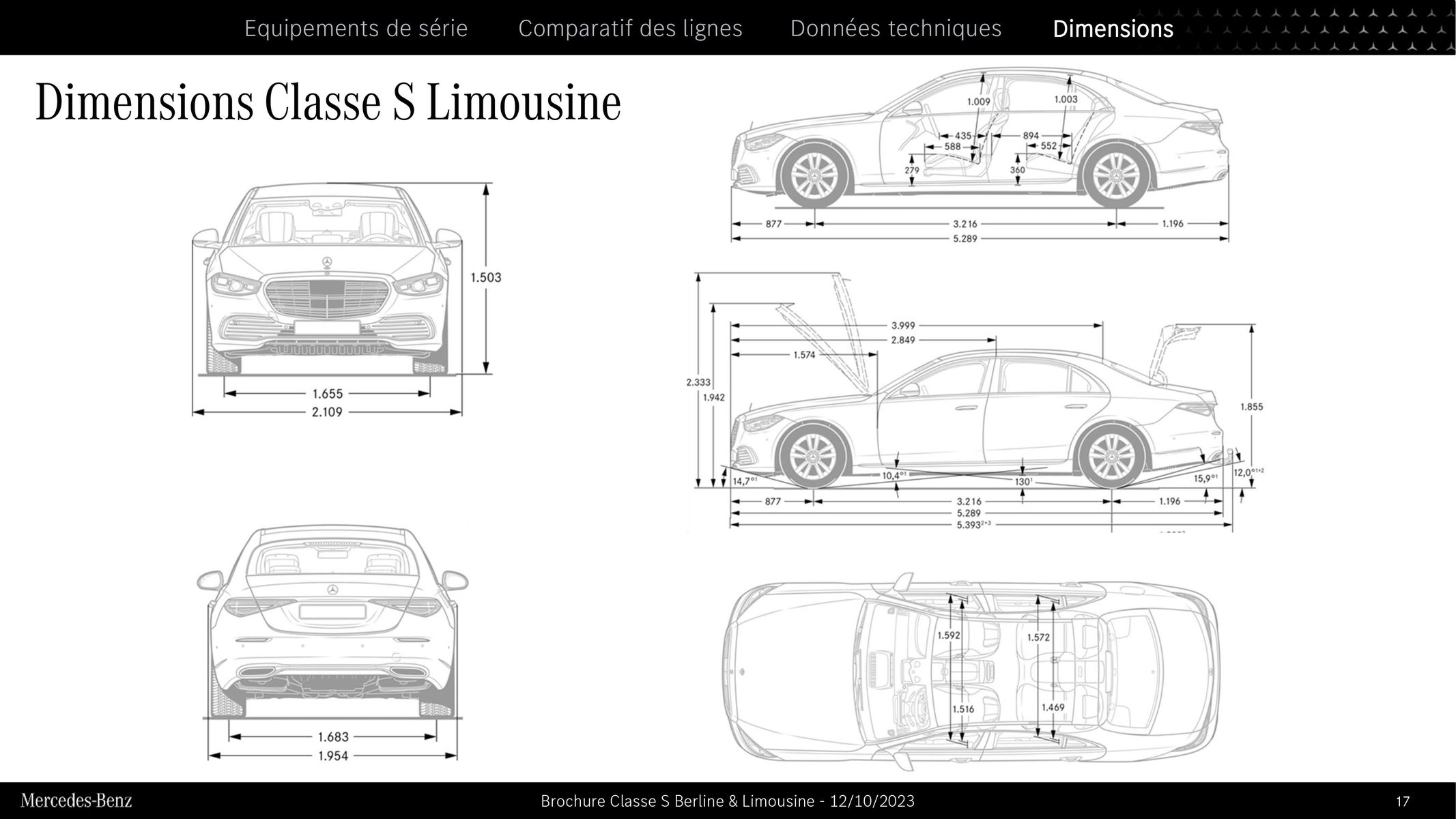 Catalogue Classe S Berline & Limousine, page 00017