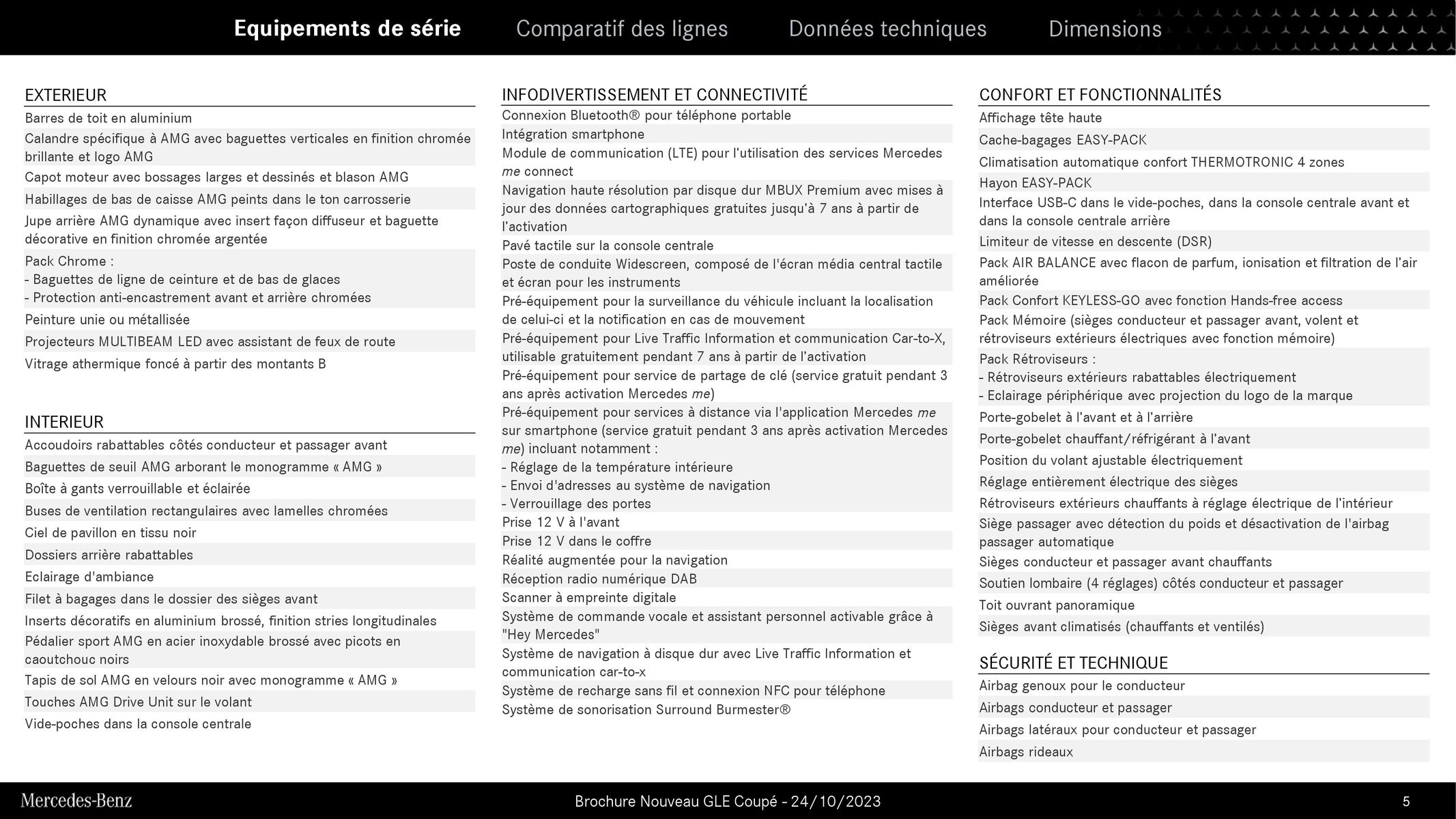 Catalogue Nouveau GLE Coupé, page 00005