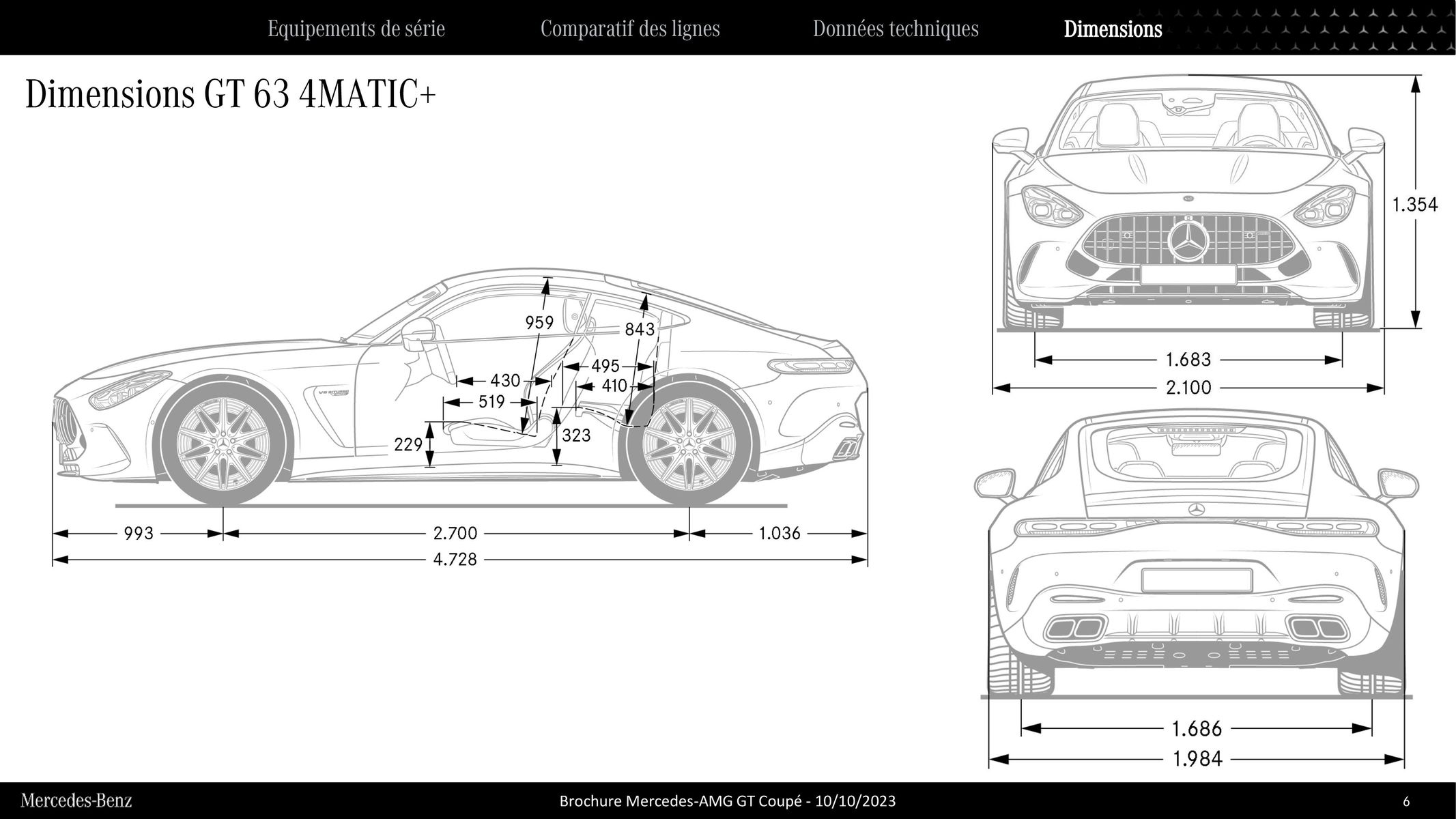 Catalogue Nouveau Mercedes-AMG GT Coupé, page 00006