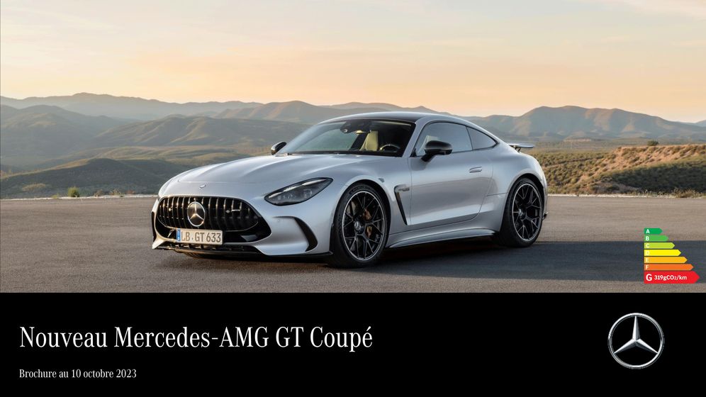 Nouveau Mercedes-AMG GT Coupé