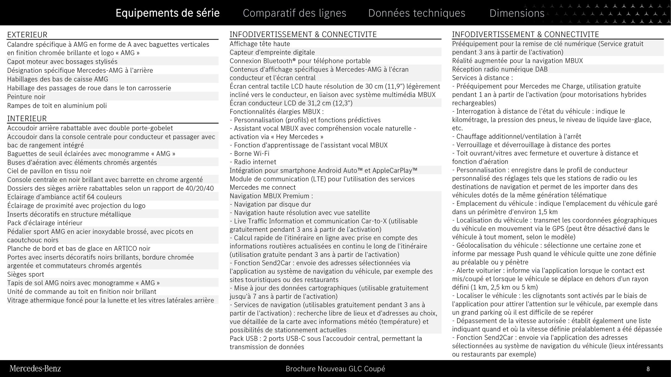 Catalogue Nouveau GLC Coupé, page 00008