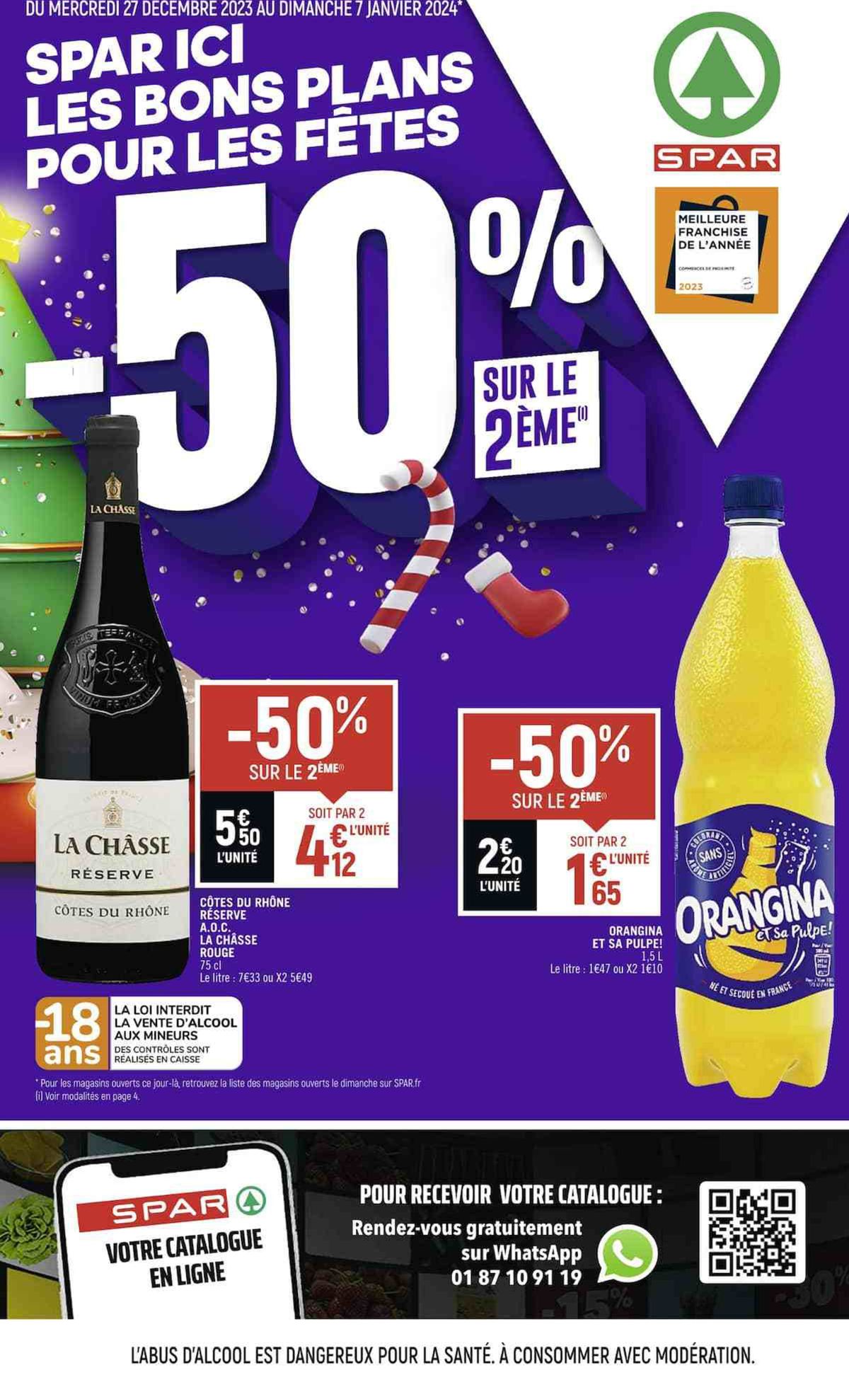 Catalogue SPAR ICI LES BONS PLANS POUR LES FÊTES, page 00001