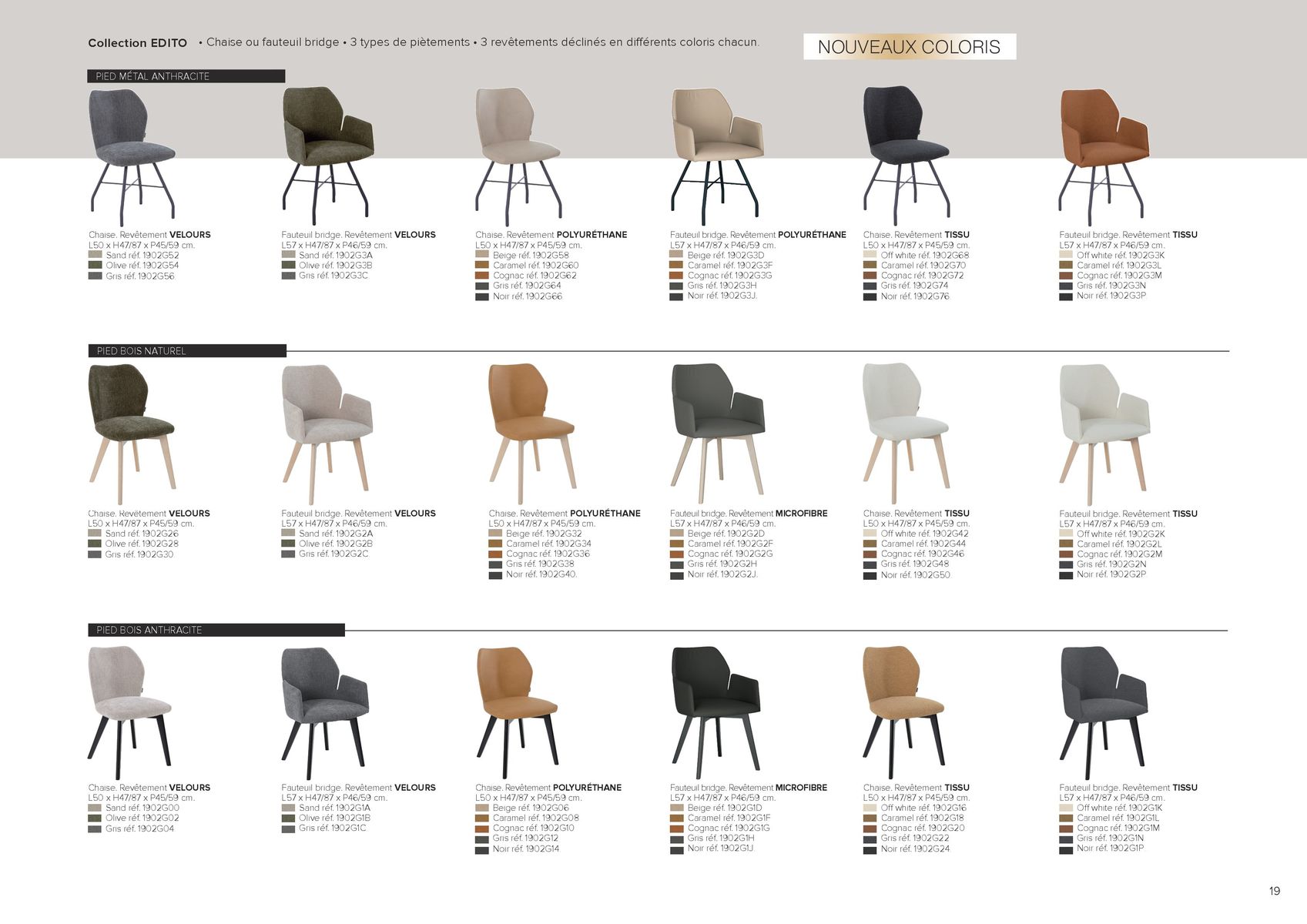 Catalogue TABLES & CHAISES, page 00019