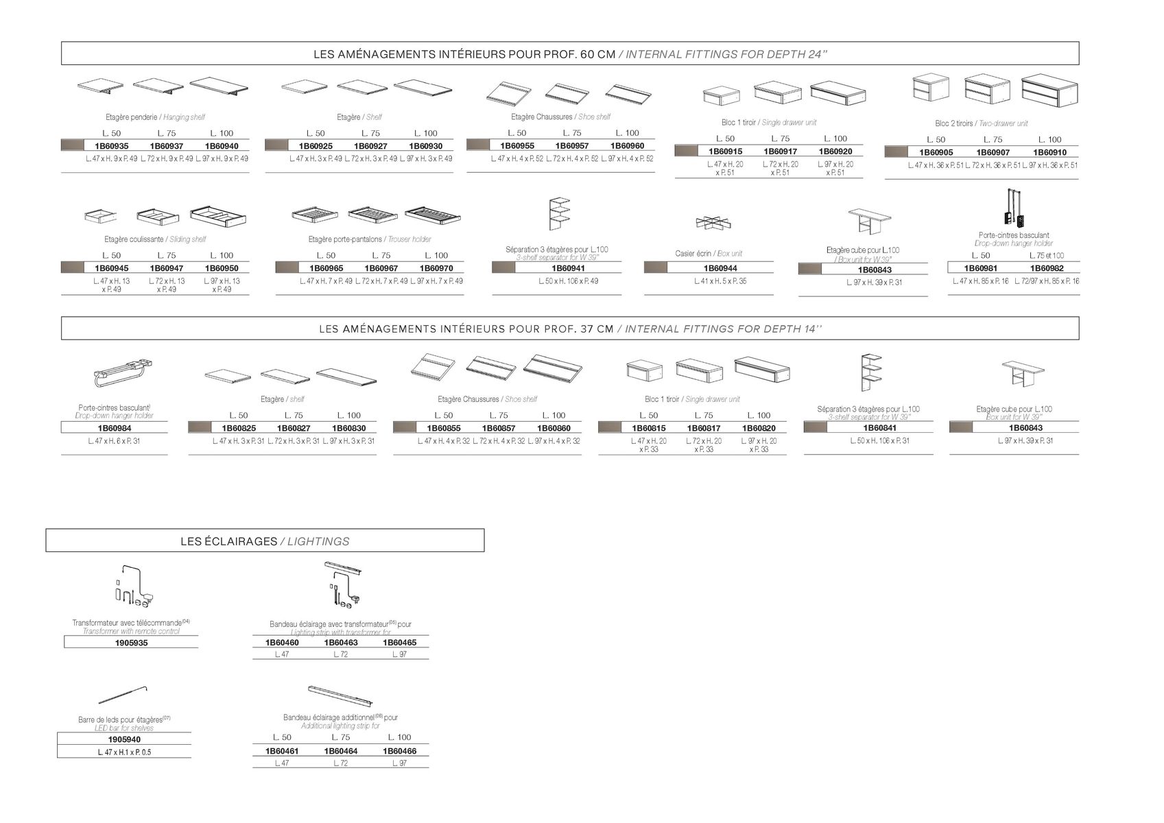 Catalogue RANGEMENTS NUIT, page 00011