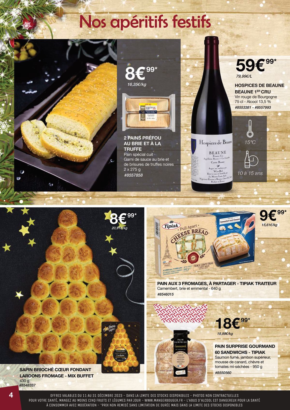 Catalogue Sélection noel, repas de fête, page 00004