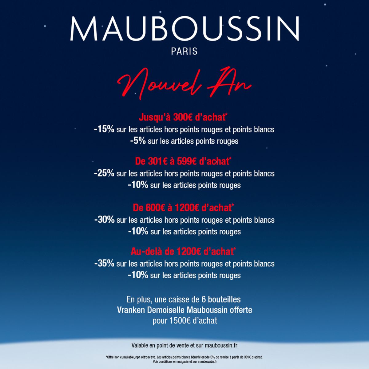 Catalogue LE NOUVEL AN CHEZ MAUBOUSSIN Jusqu'à 35% de remise* ! , page 00001