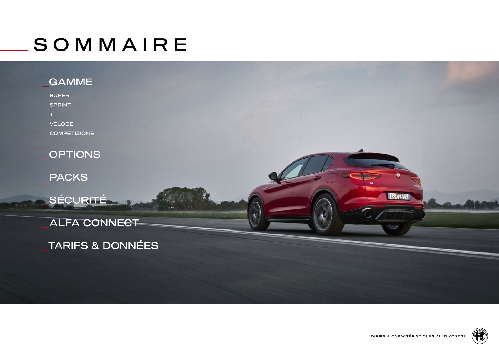 Catalogue Alfa Romeo STELVIO, page 00003