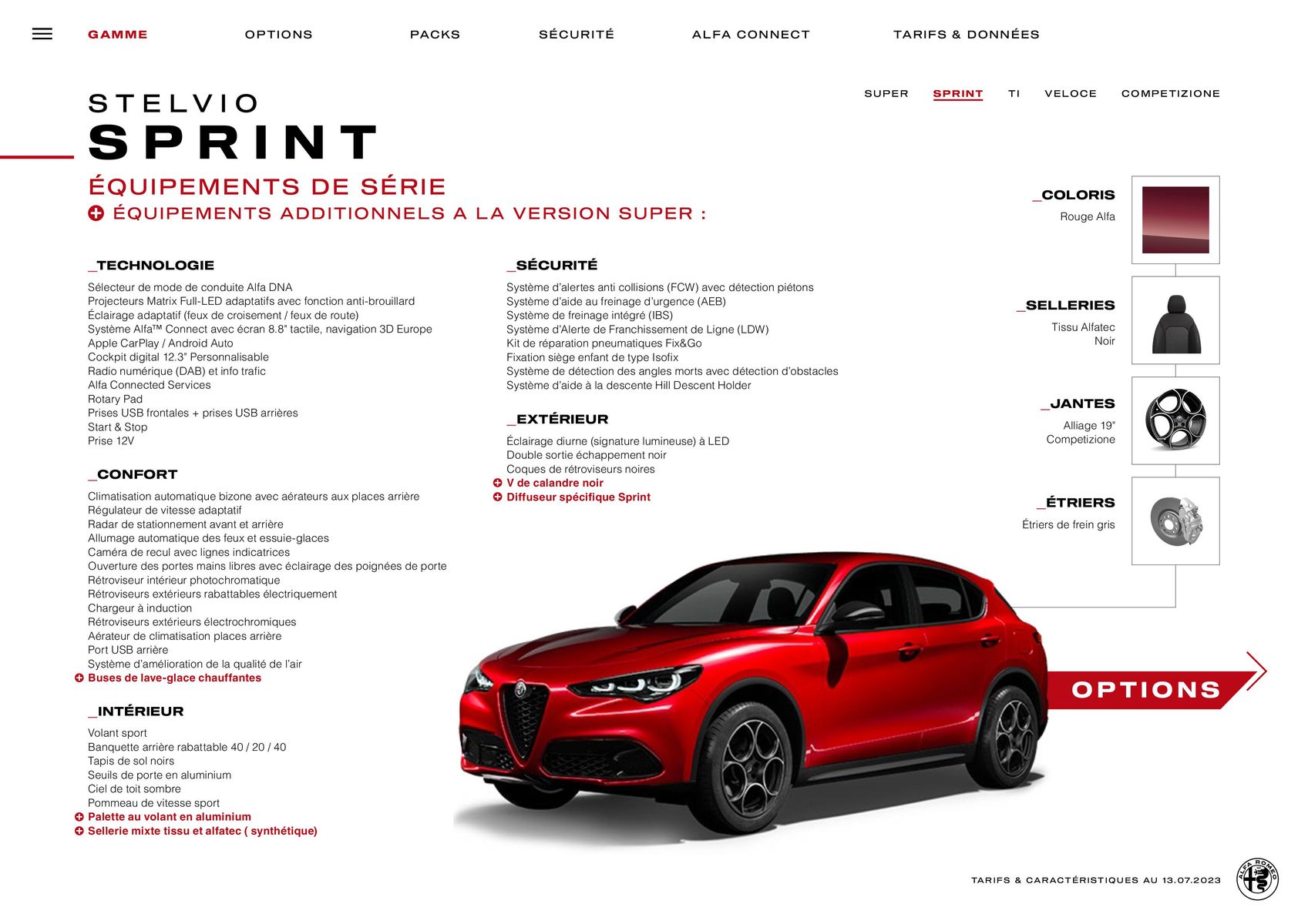 Catalogue Alfa Romeo STELVIO, page 00007