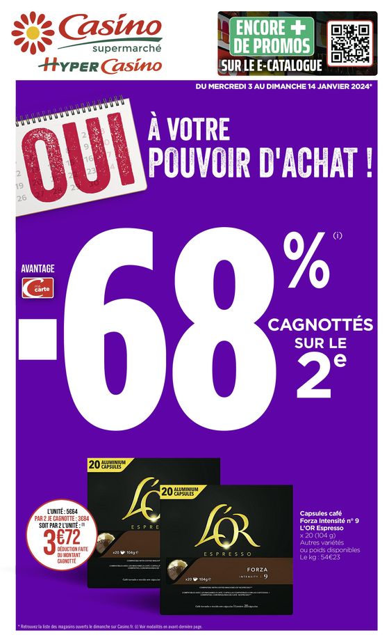 OUI À VOTRE POUVOIR D'ACHAT !