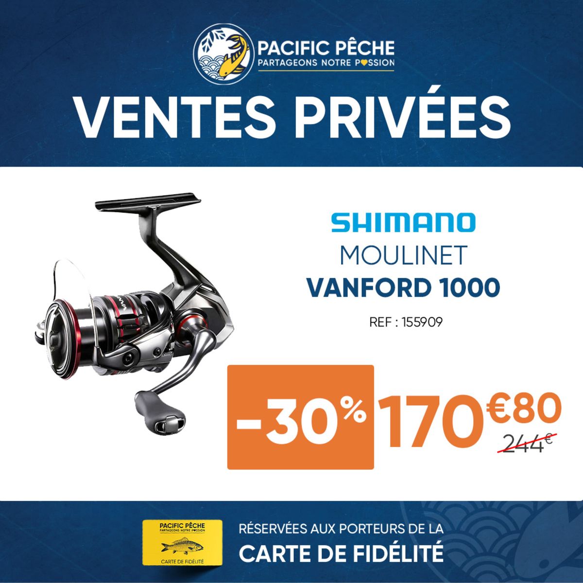 Catalogue Ventes Privées : -30% sur le moulinet Vanford 1000 de Shimano , page 00001