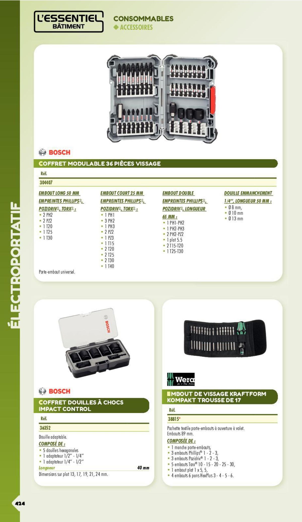 Catalogue Essentiel Batiment 2024, page 00362