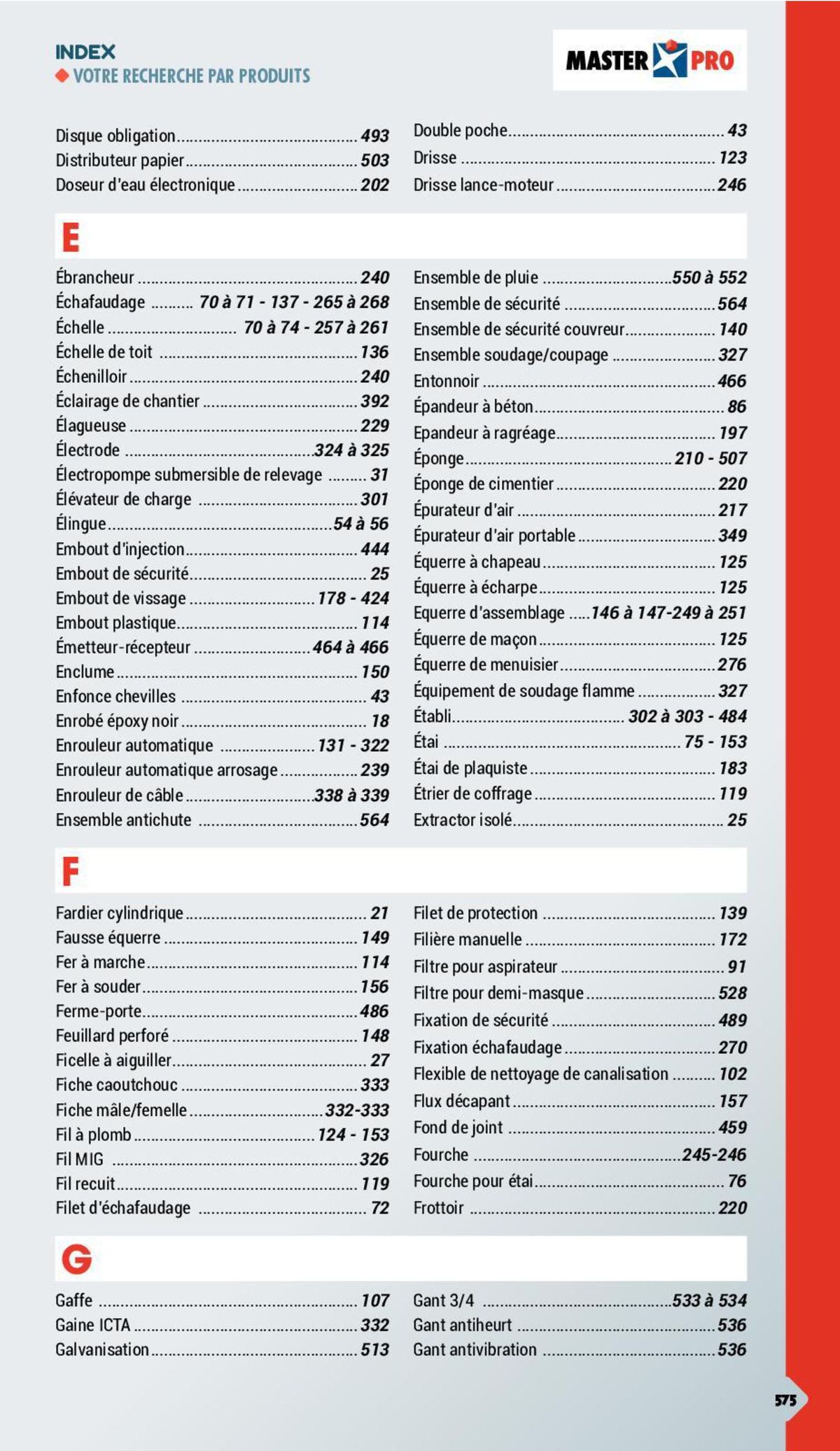 Catalogue Essentiel Batiment 2024, page 00529