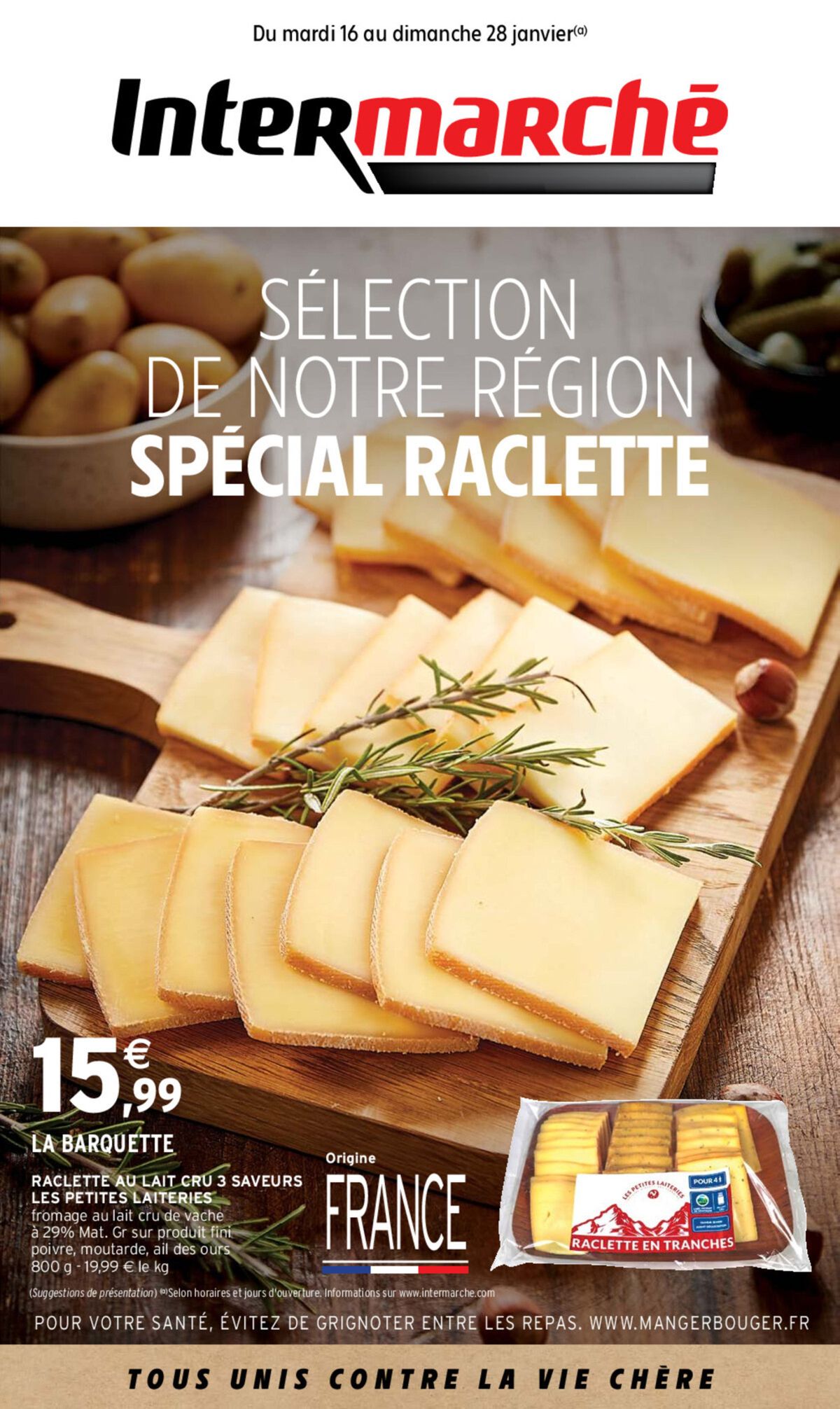 Catalogue SÉLECTION DE NOTRE RÉGION SPÉCIAL RACLETTE, page 00001