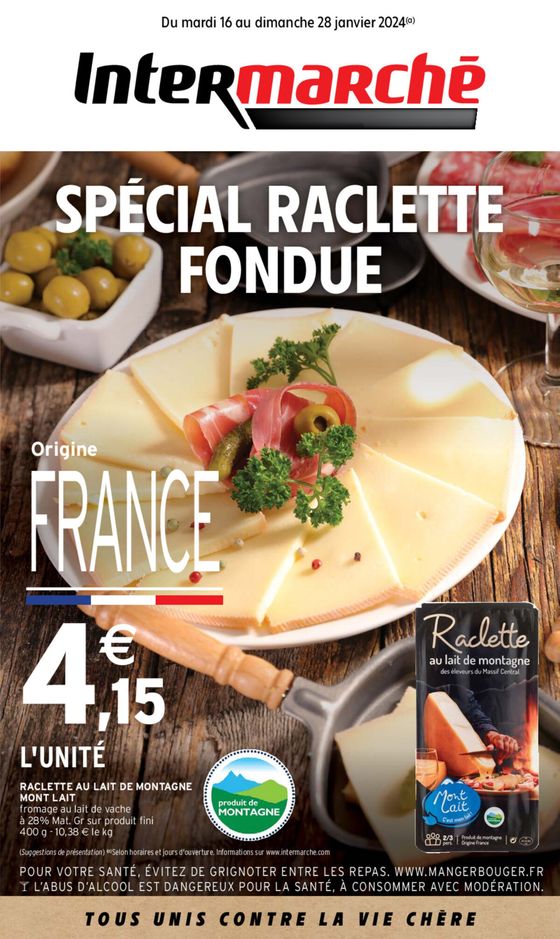 SPÉCIAL RACLETTE FONDUE