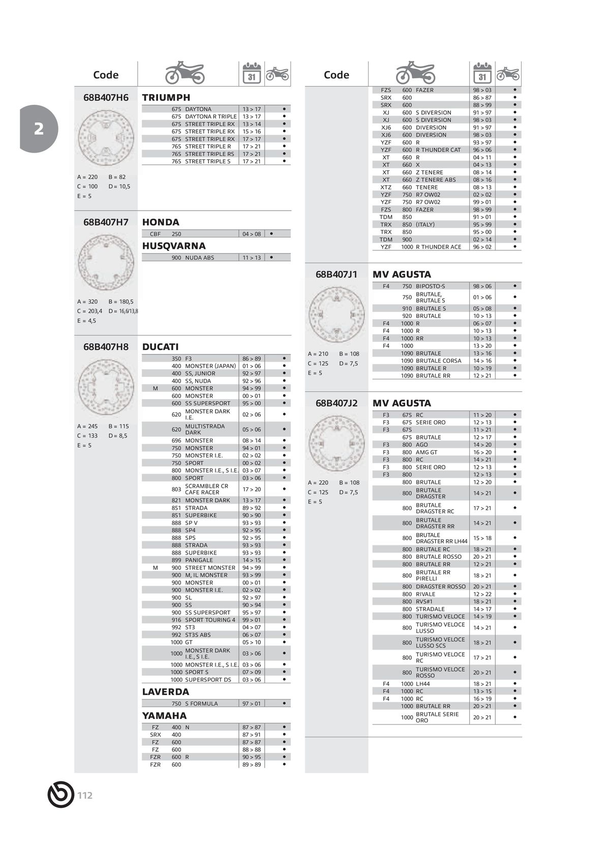 Catalogue BREMBO 2024, page 00114