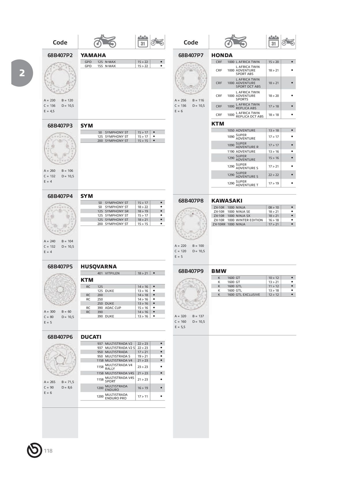 Catalogue BREMBO 2024, page 00120
