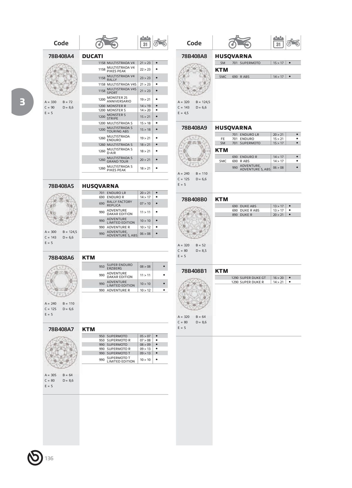 Catalogue BREMBO 2024, page 00138