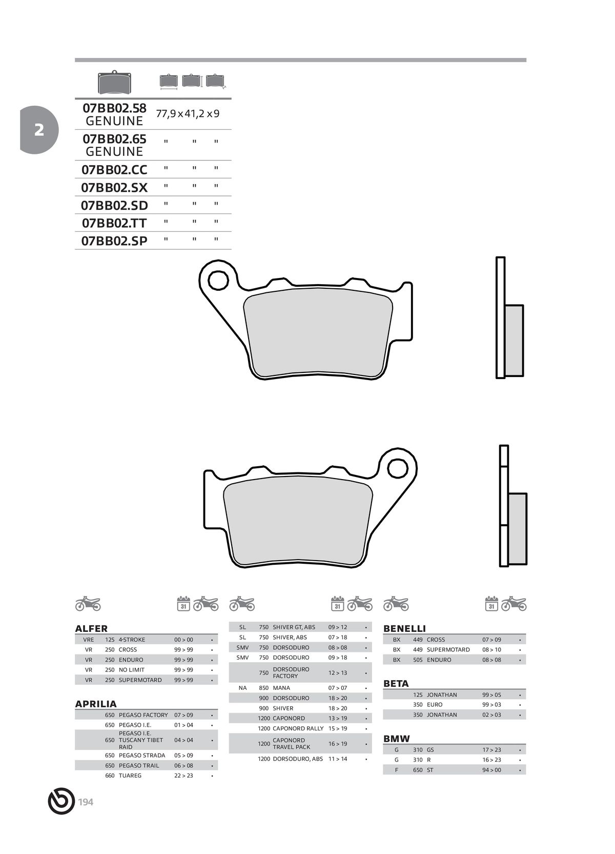 Catalogue BREMBO 2024 , page 00196