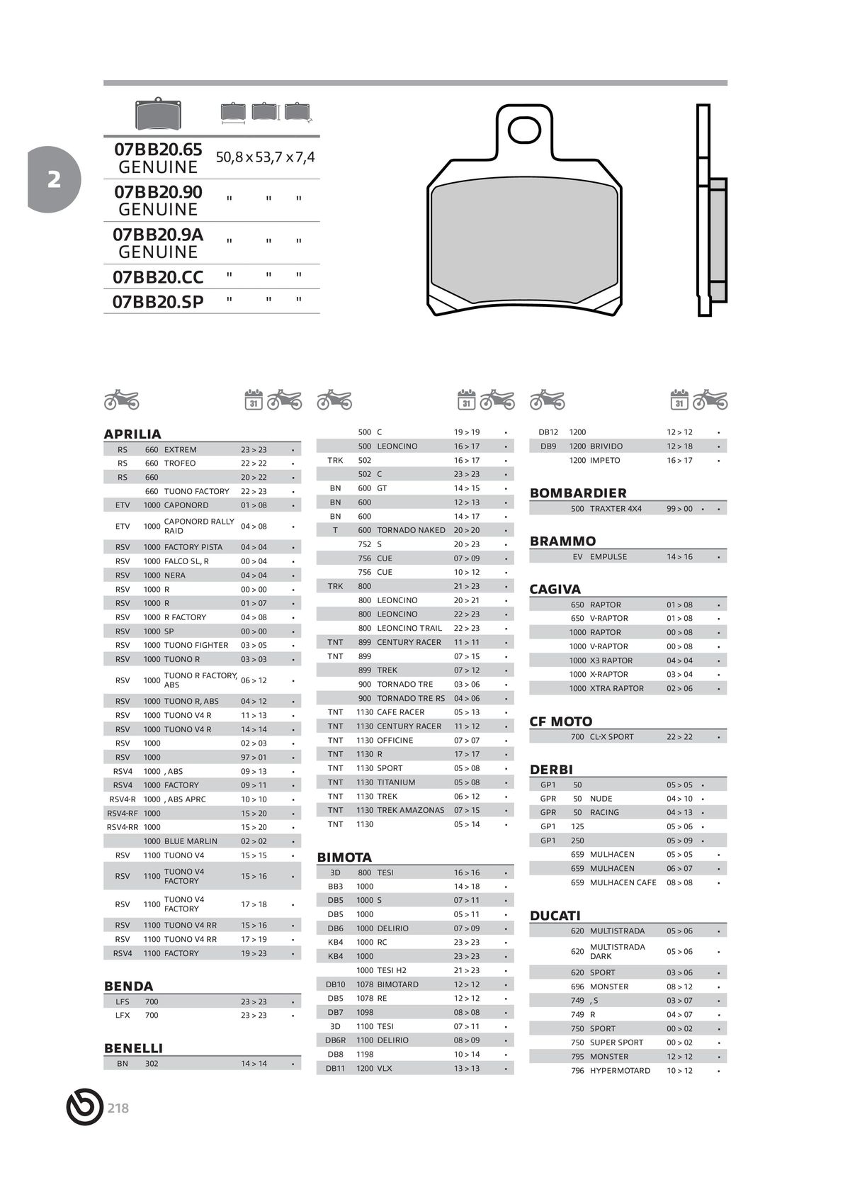 Catalogue BREMBO 2024 , page 00220