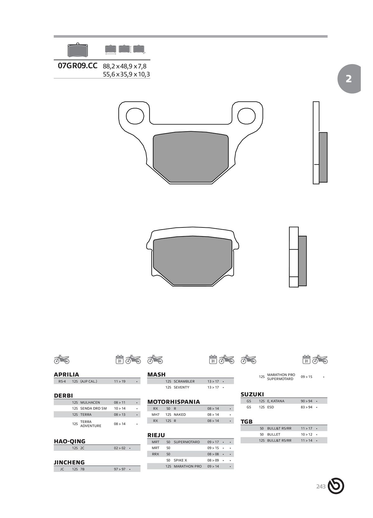 Catalogue BREMBO 2024 , page 00245