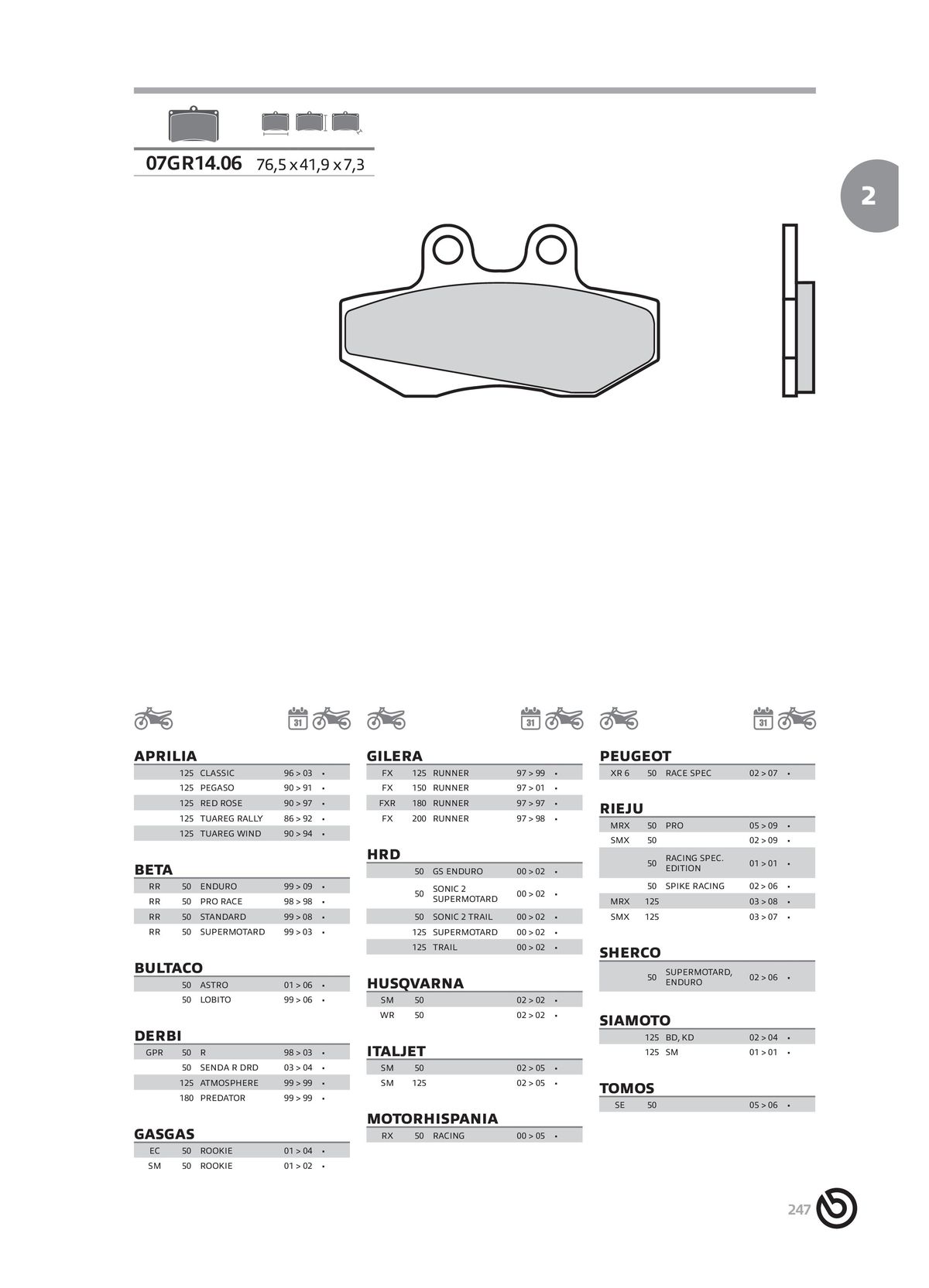 Catalogue BREMBO 2024 , page 00249