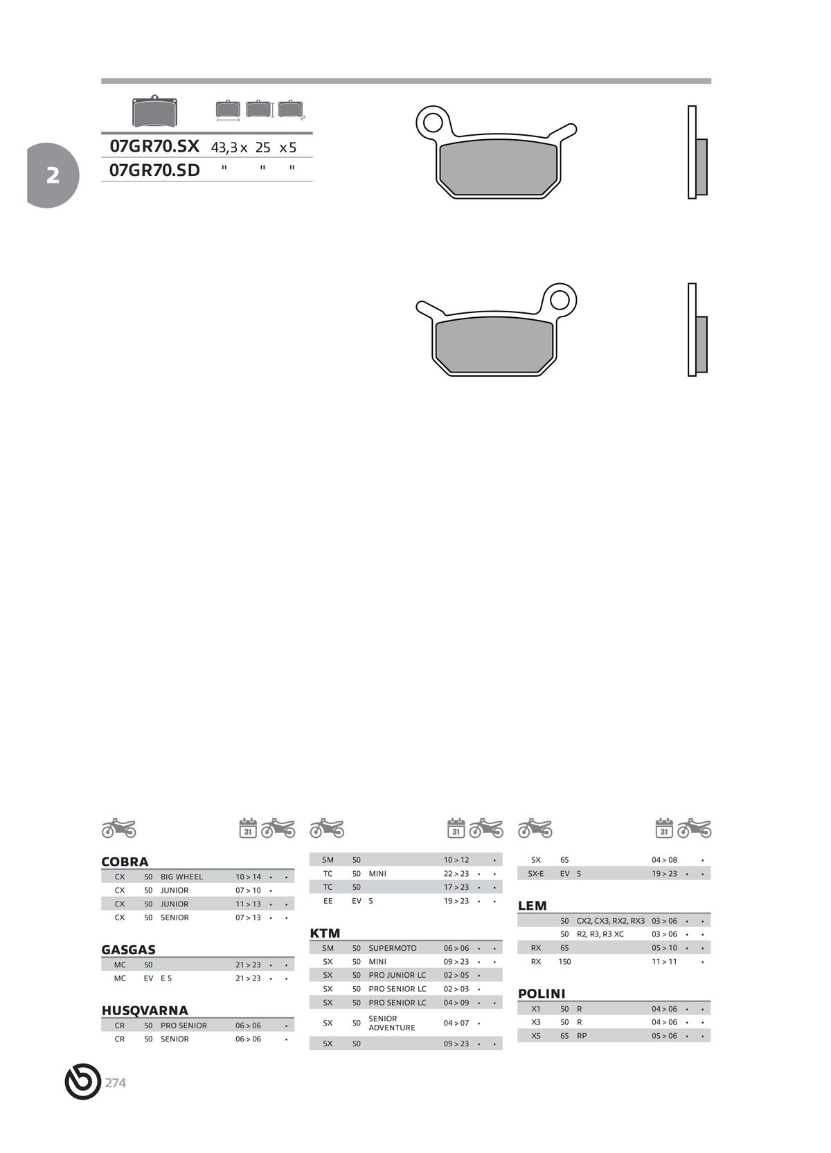 Catalogue BREMBO 2024 , page 00276