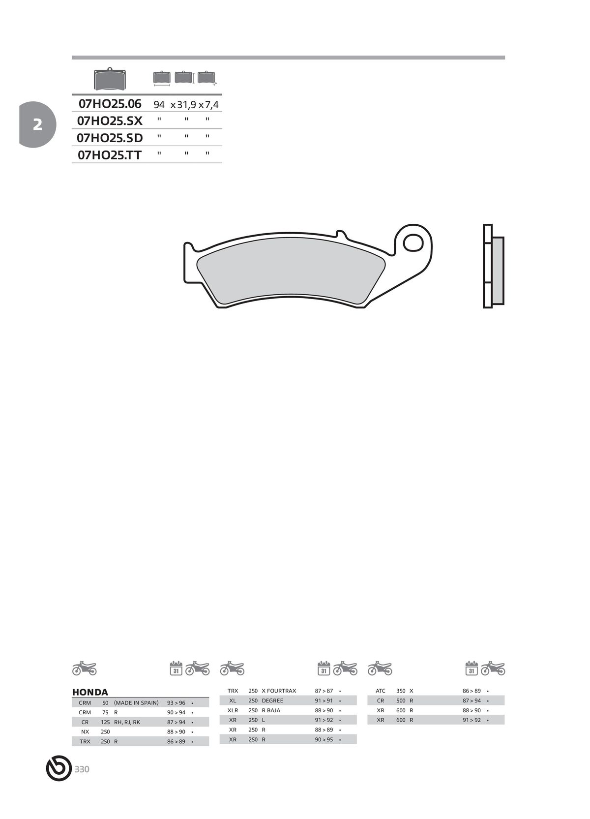 Catalogue BREMBO 2024 , page 00332