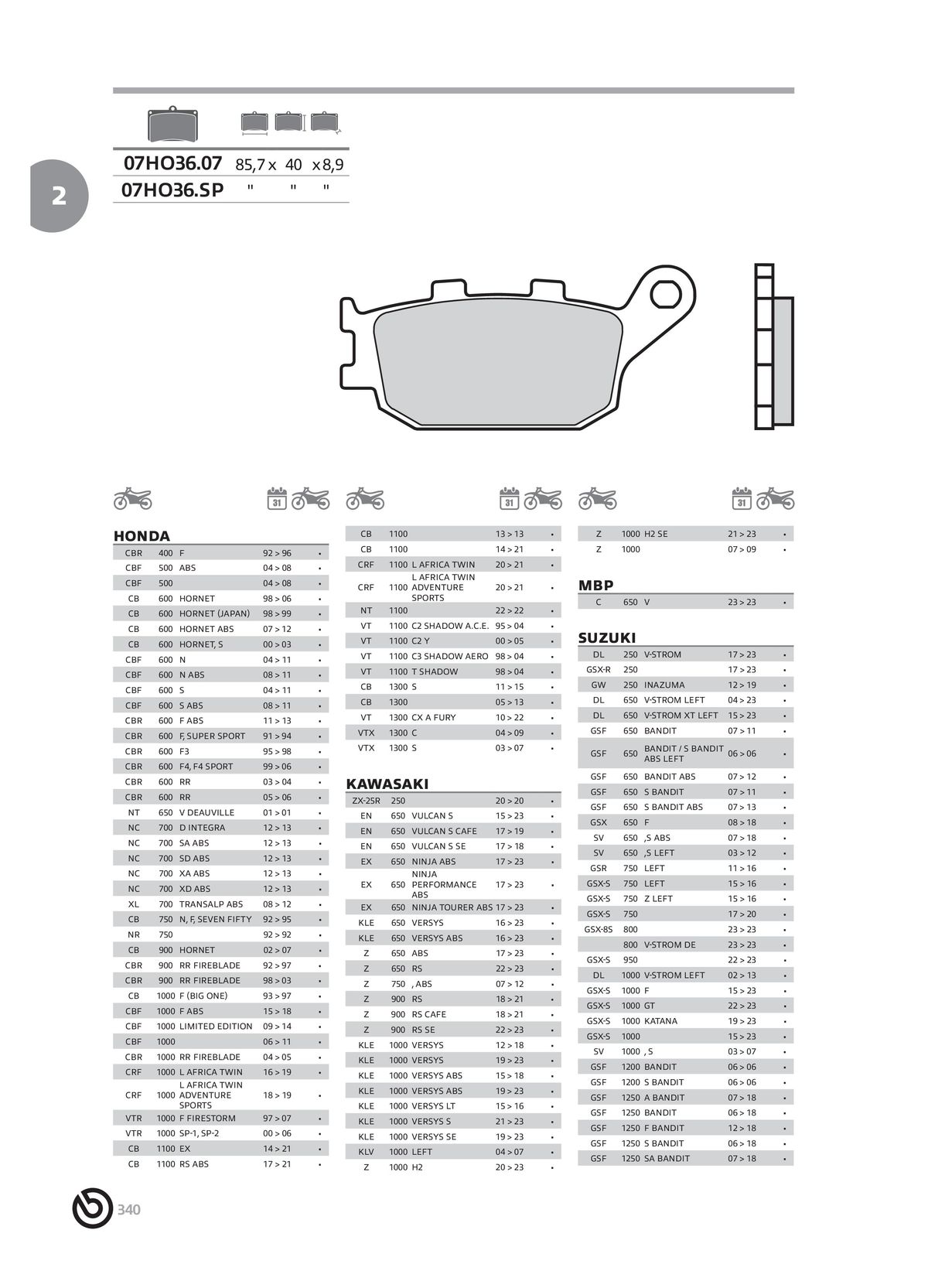 Catalogue BREMBO 2024 , page 00342
