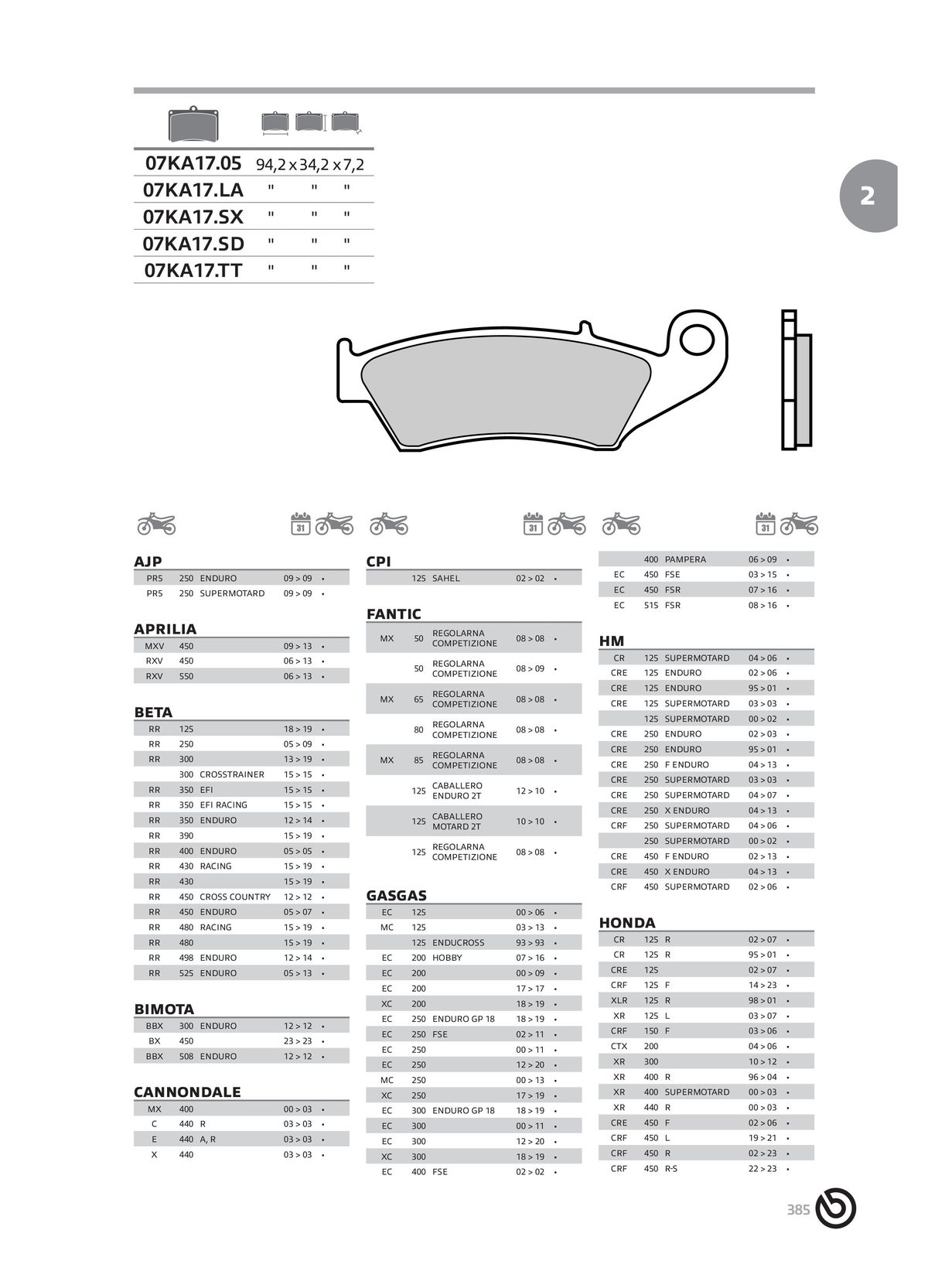 Catalogue BREMBO 2024 , page 00387