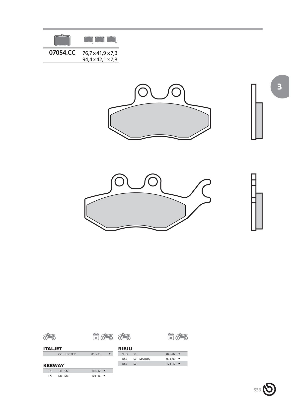 Catalogue BREMBO 2024 , page 00535